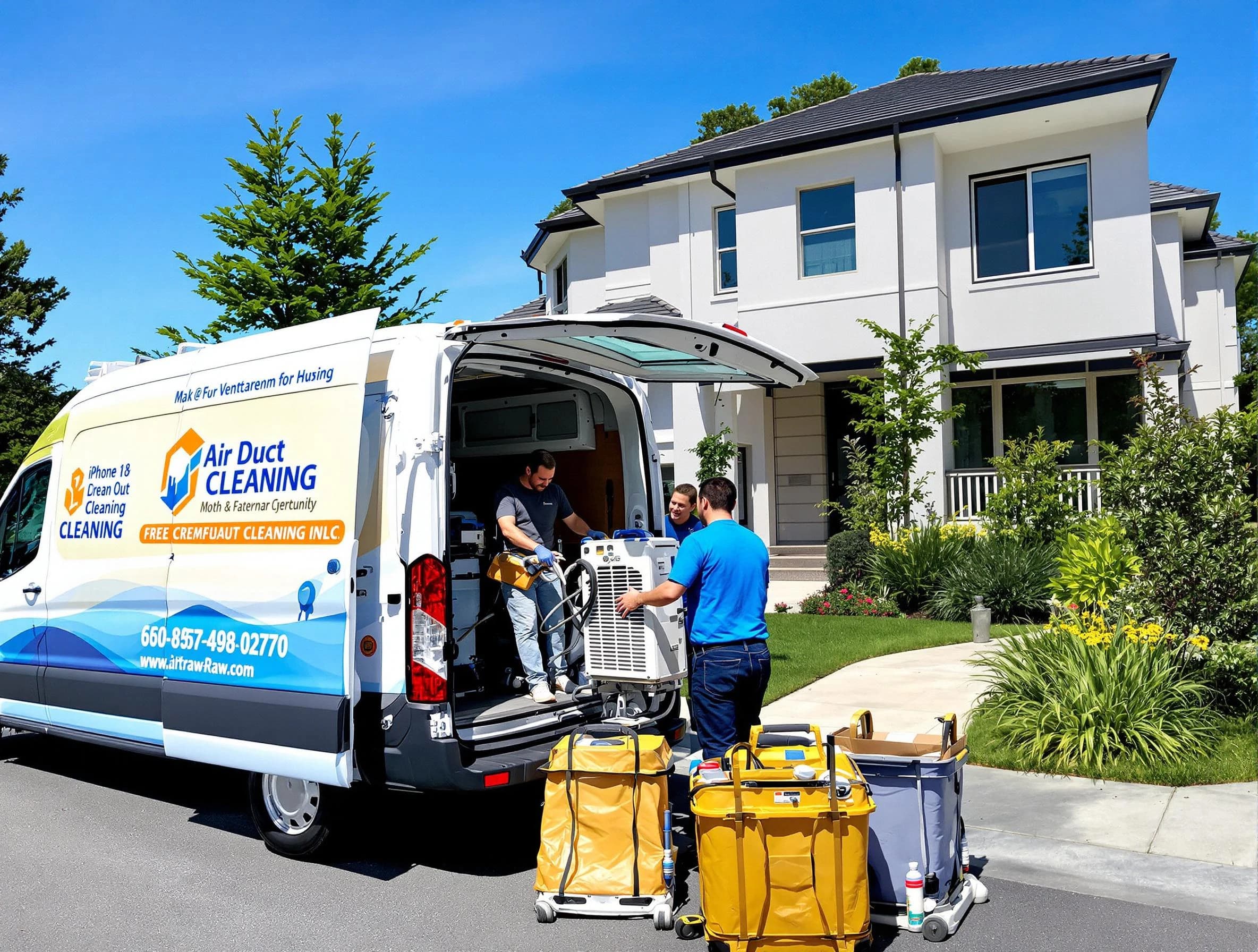 East Highland Park Air Duct Cleaning technician performing professional air duct cleaning in East Highland Park