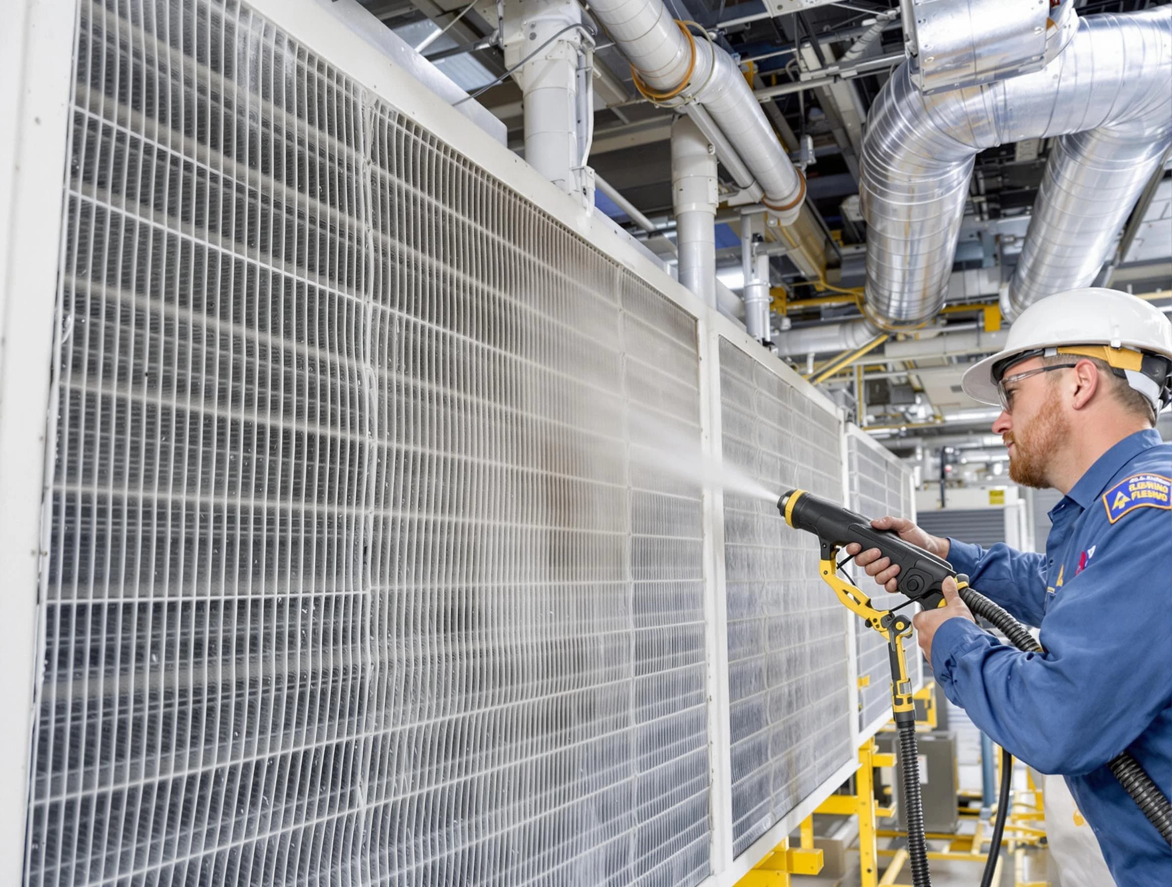 Professional commercial coil cleaning by East Highland Park Air Duct Cleaning in East Highland Park