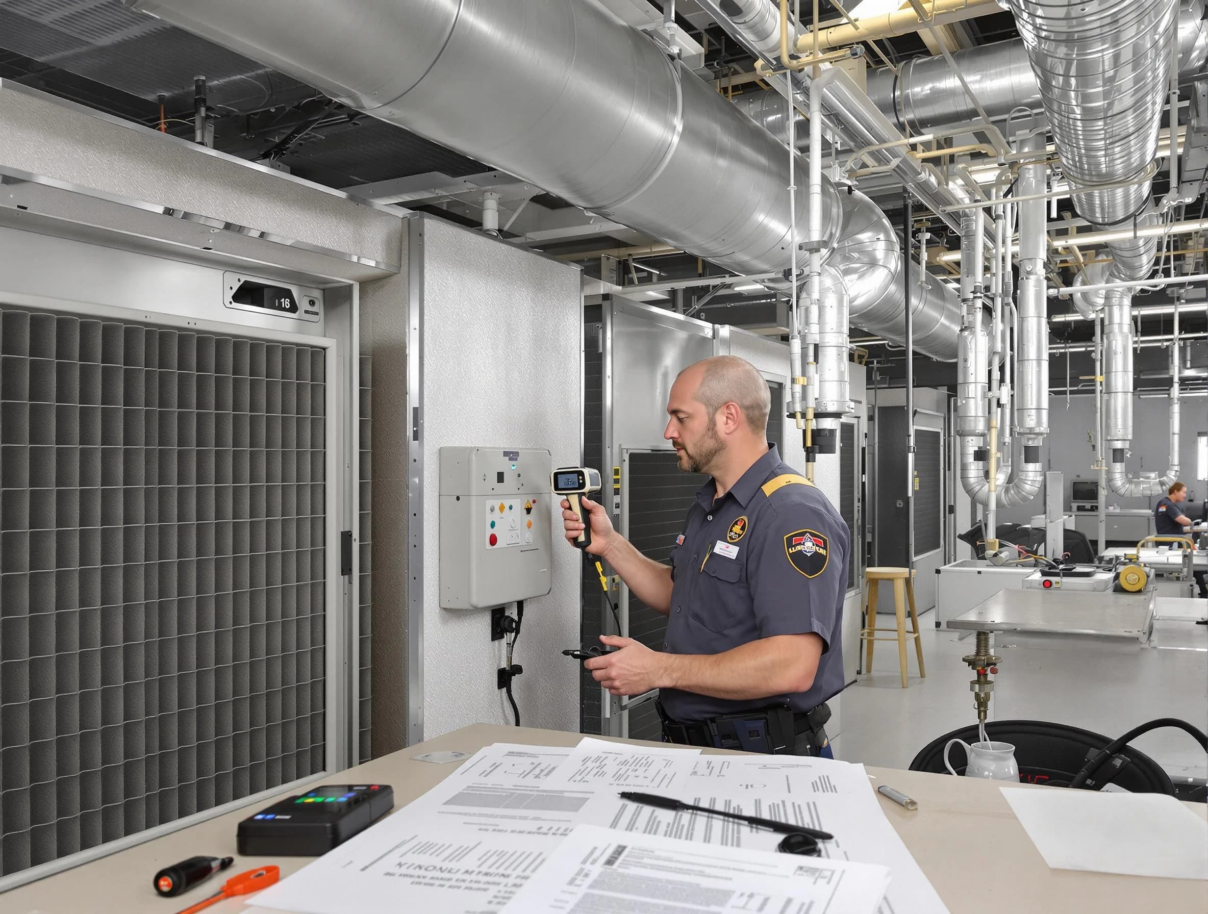 Professional filter system inspection by East Highland Park Air Duct Cleaning in East Highland Park