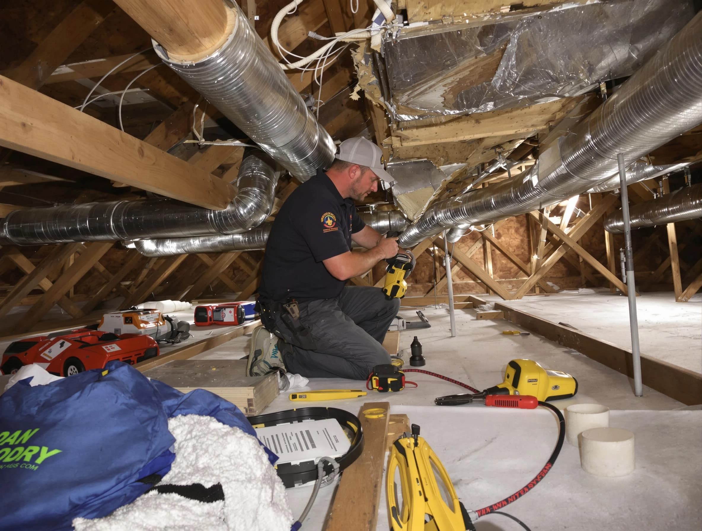 Professional air duct repair by East Highland Park Air Duct Cleaning in East Highland Park