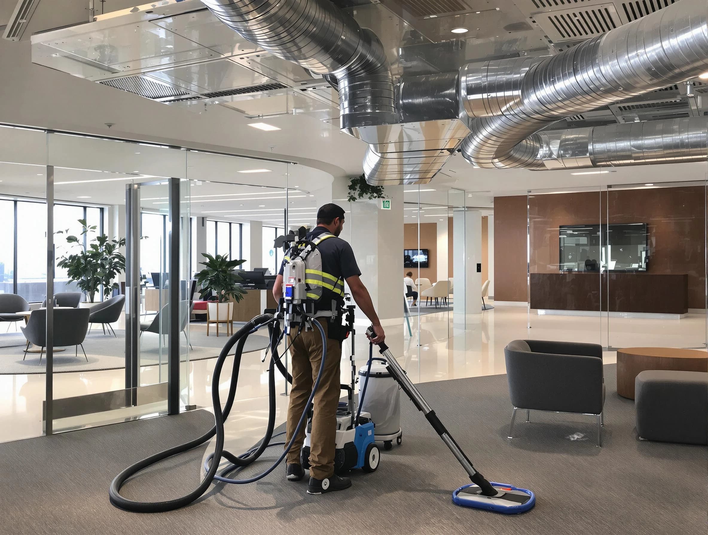 Commercial duct cleaning service by East Highland Park Air Duct Cleaning in East Highland Park