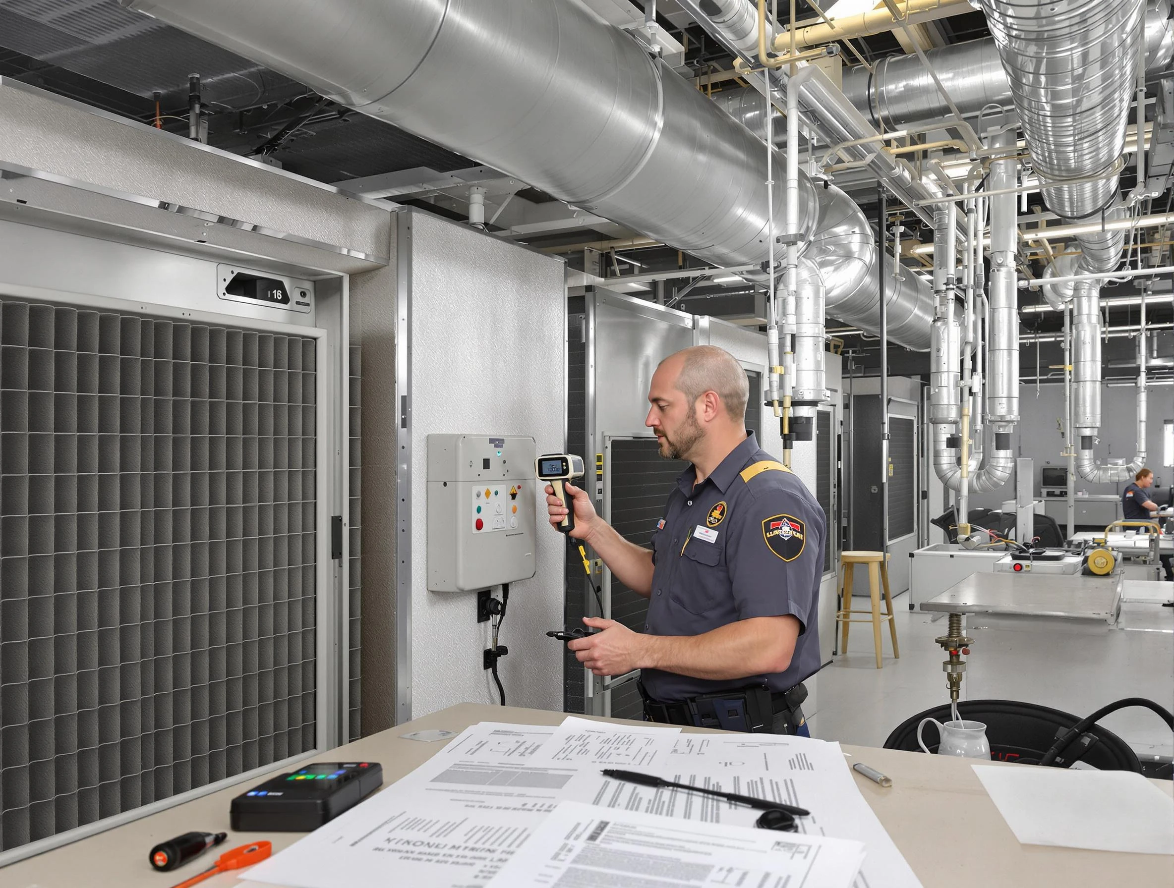 Professional filter system inspection by East Highland Park Air Duct Cleaning in East Highland Park