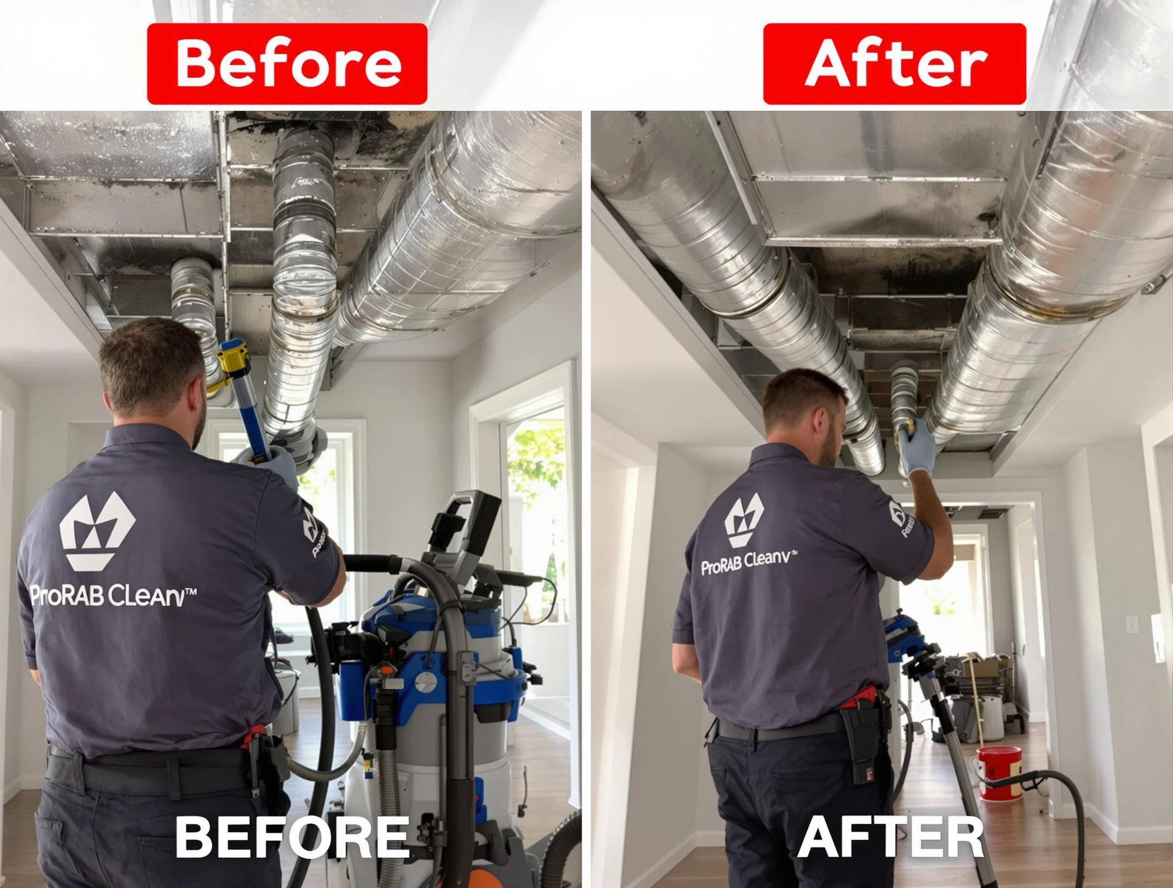 East Highland Park Air Duct Cleaning expert performing thorough residential duct cleaning in a East Highland Park home